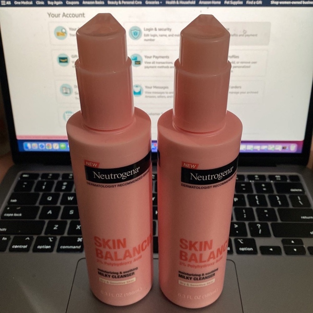 2x NEUTROGENA Skin Balancing Milky Cleanser Moisturizing & Soothing 6.3 Fl. 0z